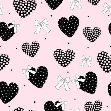 Hearts seamless pattern. Valentine pattern. Illustrazione stock