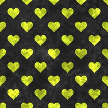 Hearts seamless pattern Valentine's day background Stock Illustration