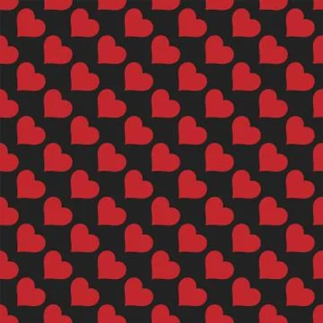 Hearts seamless pattern Valentine's day background 스톡 일러스트