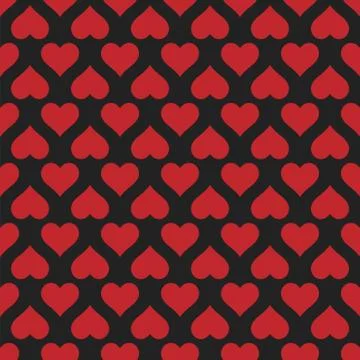 Hearts seamless pattern Valentine's day background 스톡 일러스트