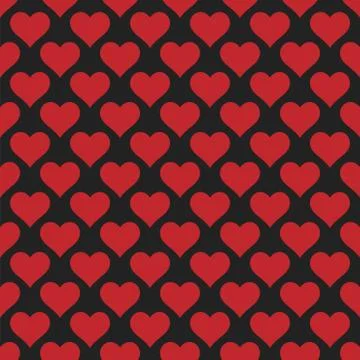 Hearts seamless pattern Valentine's day background 스톡 일러스트