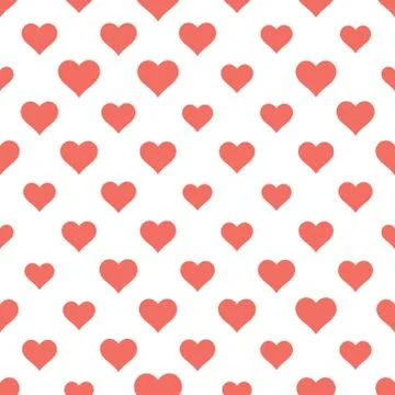 Hearts seamless pattern Valentine's day background 스톡 일러스트
