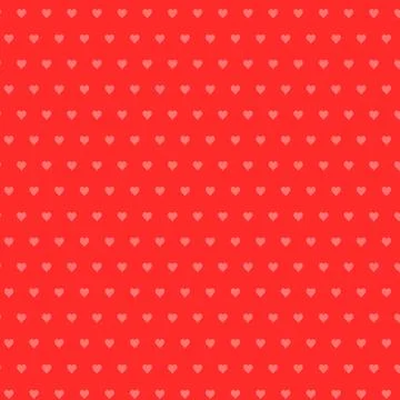Hearts seamless pattern. Valentines day background. Red and pink colors. Love Stock Illustration
