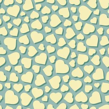 Hearts. Seamless pattern. Vector illustration Stock Illustration