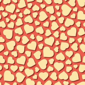 Hearts. Seamless pattern. Vector illustration. Hearts. Seamless pattern. V... Foto stock