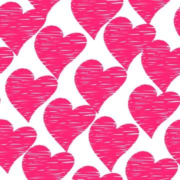 Hearts seamless vector pattern 스톡 일러스트