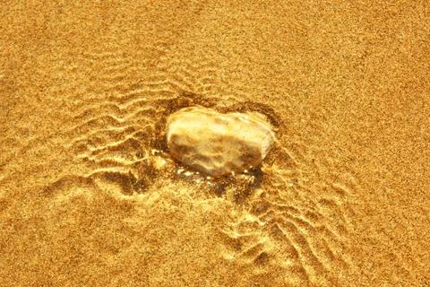 Heart's shape stone Stock Photos