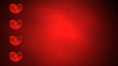 Hearts Side Beat on Red Vidéo 601765