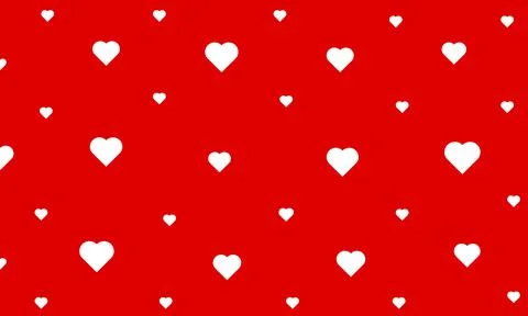 Hearts small and large Stock Illustration