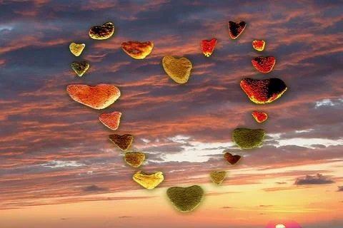 Hearts of Stone Stock Photos