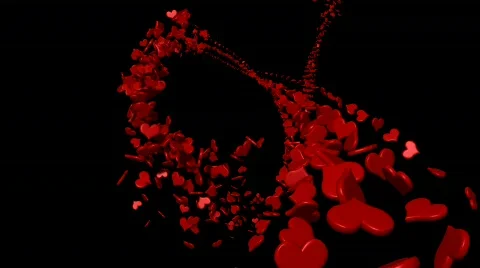 Hearts streaming Stock-Footage 645199