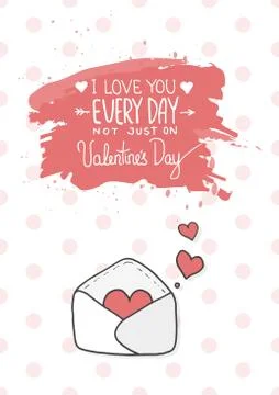 Hearts take off from inside open envelope 스톡 일러스트