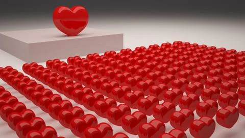 Hearts tasks Stockillustratie