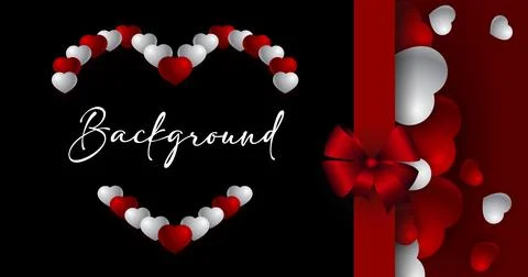 Hearts template. Illustrazione stock