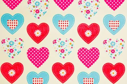 Hearts texture Stock Photos