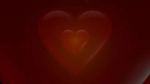 Hearts Trails on dark abstract background. Love Looping Stock Footage 42056233