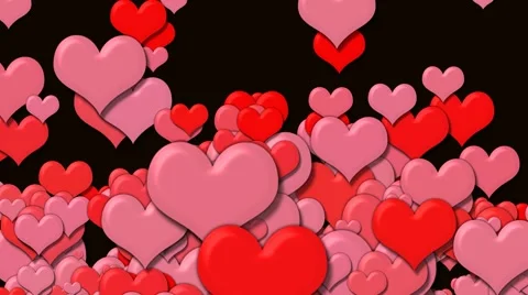 Hearts Transitions with Alpha 動画素材 5503022