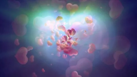 Hearts Valentine's Day abstract background Illustrazione stock