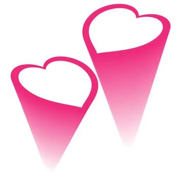 Hearts vector icon collection. Valentine's day romance symbols Stock Illustration