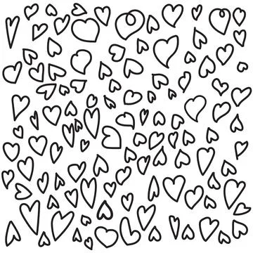 Hearts vector icon collection. Valentine's day romance symbols Stock Illustration