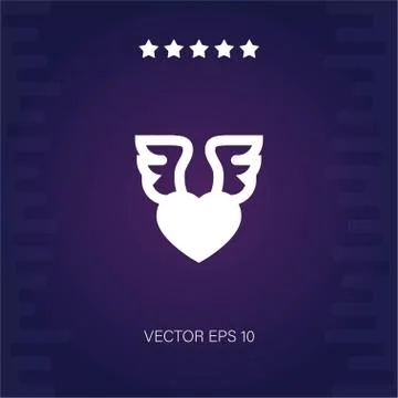 Hearts vector icon Stock Illustration