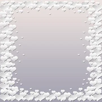 Hearts weddings background Stock Illustration