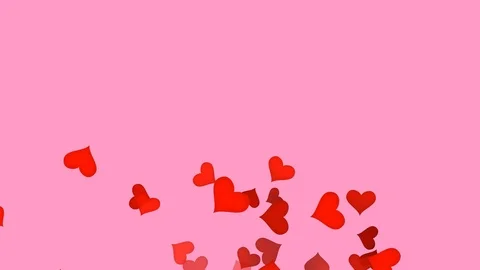 Hearts on white background Stock Footage 123399138