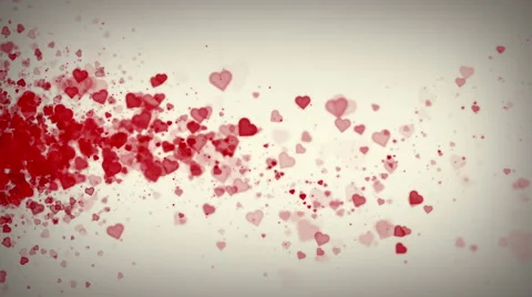 Hearts White Drifting Stock Footage 44683294