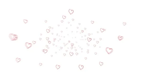 Hearts zooming Stock Footage 61203034