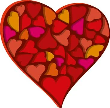Hearts_box Stock Illustration