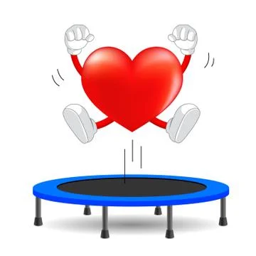 HeartTrampoline Stock Illustration