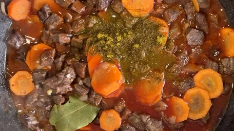 Hearty Beef Stew Stock Footage 310494204