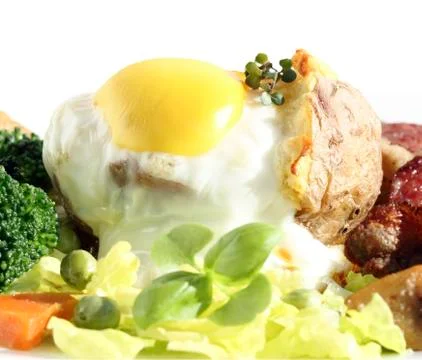 A hearty breakfast Stock Photos