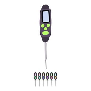Heat candy thermometer vector cartoon graphic Stock Illustration