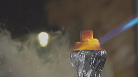 Heat coal for hookah Stock Footage 231321926