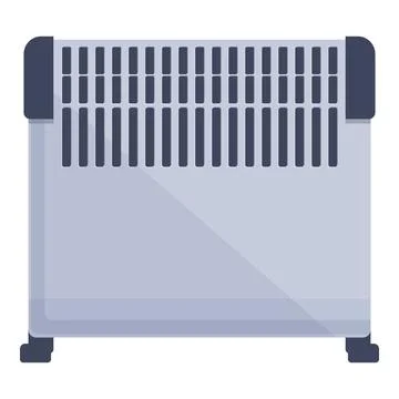Heat convector icon cartoon vector. Heater electric Illustrazione stock