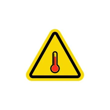 Heat danger icon vector Illustrazione stock