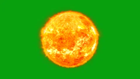 Heat distortion of the Sun on green screen 库存影片 342617759