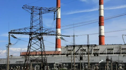 Heat electropower station Video stock 857066