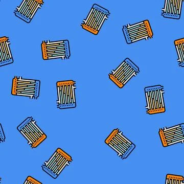 Heat exchange apparatus engineer vector seamless pattern 스톡 일러스트