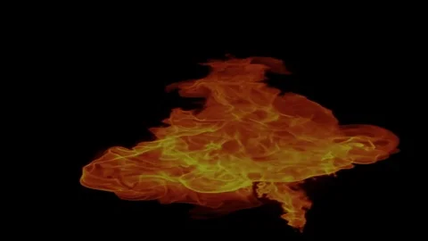 Heat fire flame Video stock 77654604