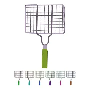 Heat grill rack vector cartoon graphic Stock Illustration