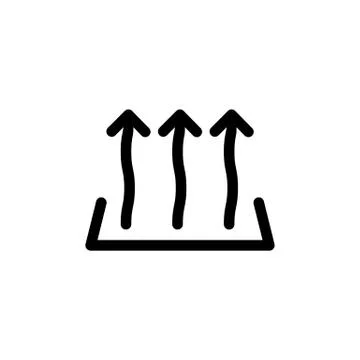 Heat icon three arrow up. Vector on isolated white background. EPS 10 Stock Illustration