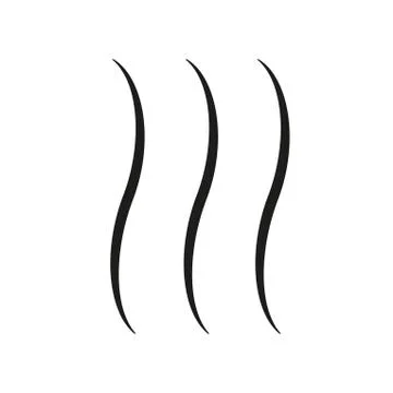Heat icon three lines up Stock Illustration