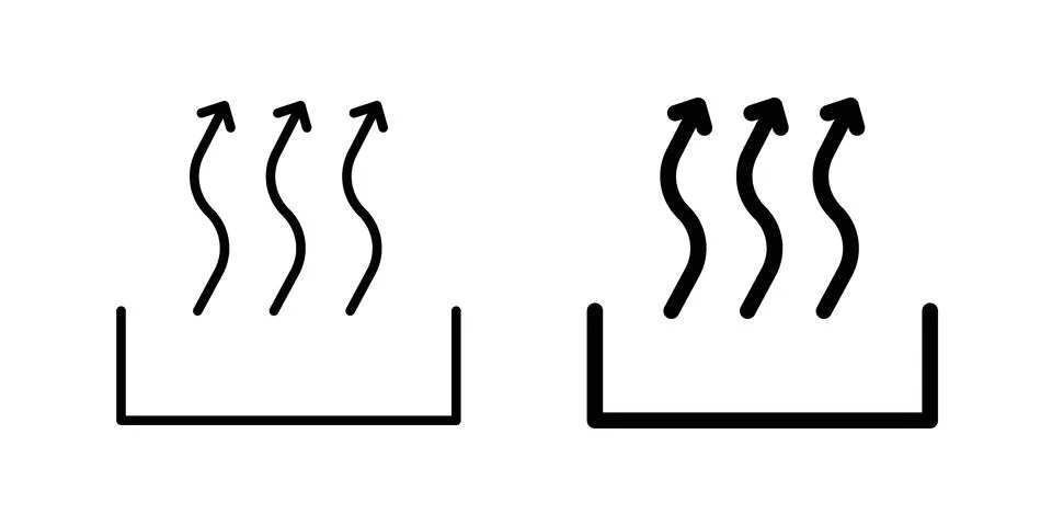 Heat icon vector design illustrations Stock Illustration