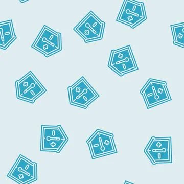 Heat insulated glyph seamless pattern Stock Illustration