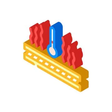 Heat insulated isometric icon vector illustration Stock-Illustration