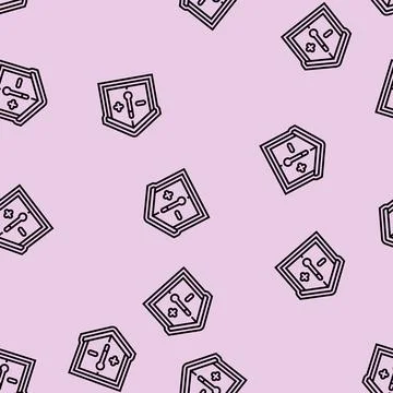 Heat insulated line seamless pattern Stock Illustration