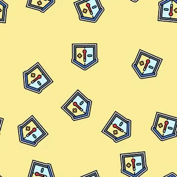 Heat insulated vector seamless pattern Stock Illustration