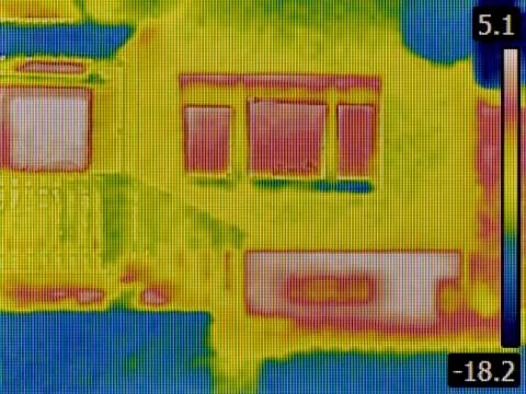 Heat loss detection Stock Photos